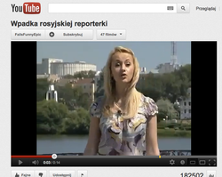 Ale wpadka! Zobacz, co się przytrafiło rosyjskiej reporterce