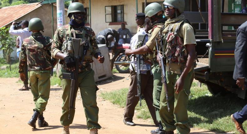 Police officers during a past operation