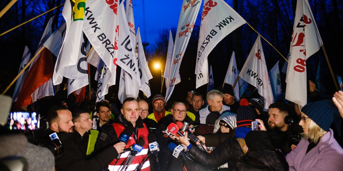 Protest górników w PGG. Blokada transportów węgla