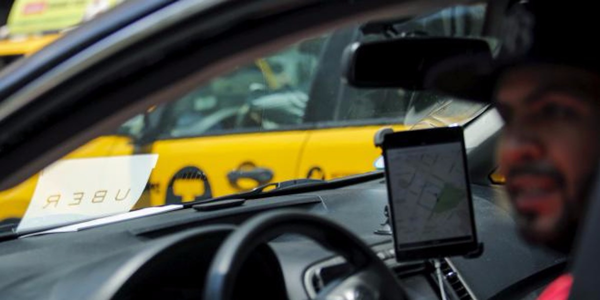 New York City yellow cabs have taken a back seat to Uber