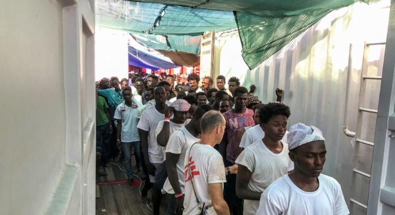 The Ocean Viking had been seeking a port after rescuing four boats of migrants off the Libyan coast between August 9 and 12