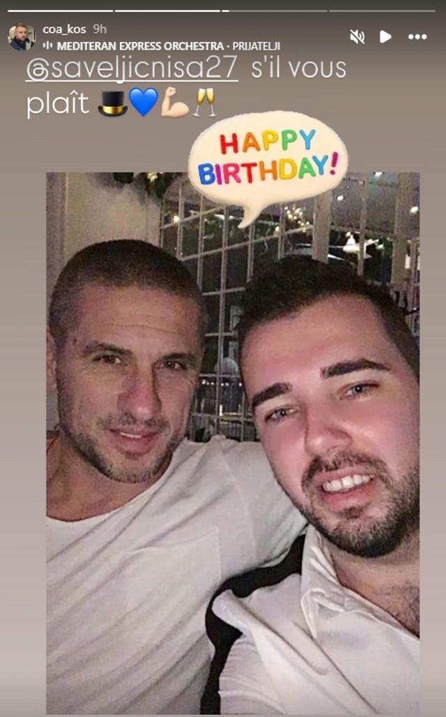 Niša Saveljić i Aleksandar Kos (Foto: Instagram)