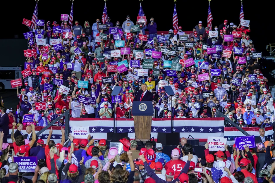 Trampov reli u Svontonu, Ohajo, 21. septembra