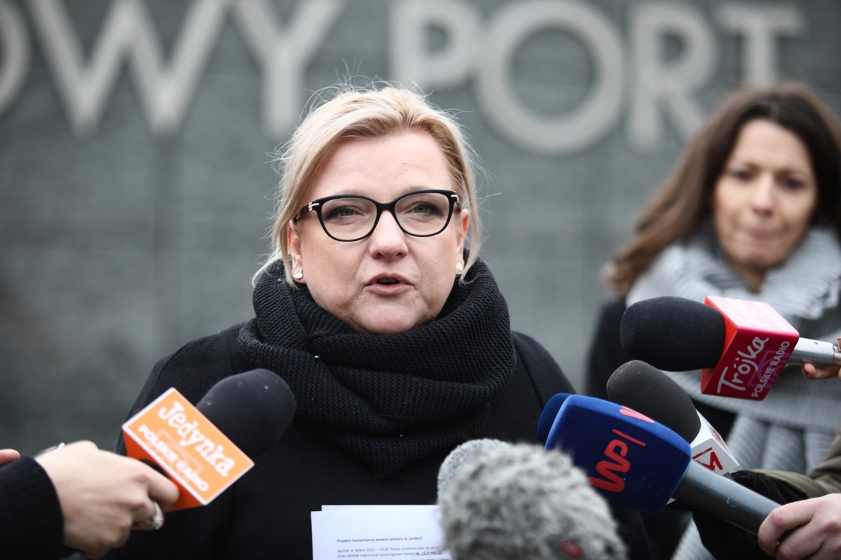 Beata Kempa przed wylotem do Jordanii