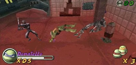 Screen z gry "TMNT (Teenage Mutant Ninja Turtles)" (wersja PSP)