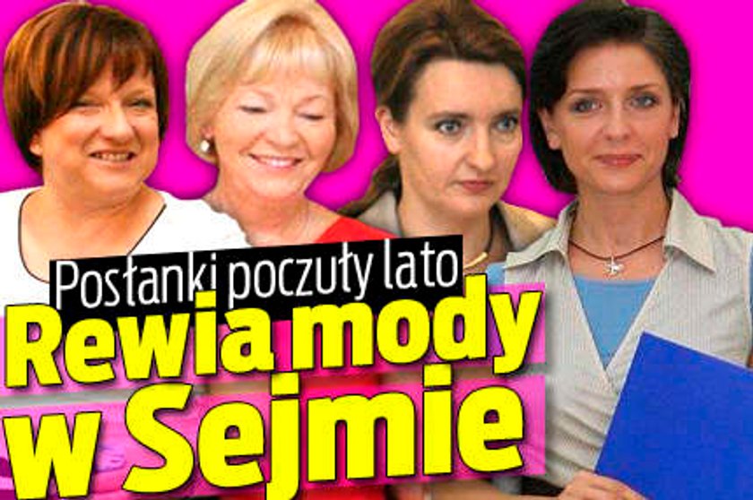 Rewia mody w Sejmie! Posłanki poczuły lato. FOTO