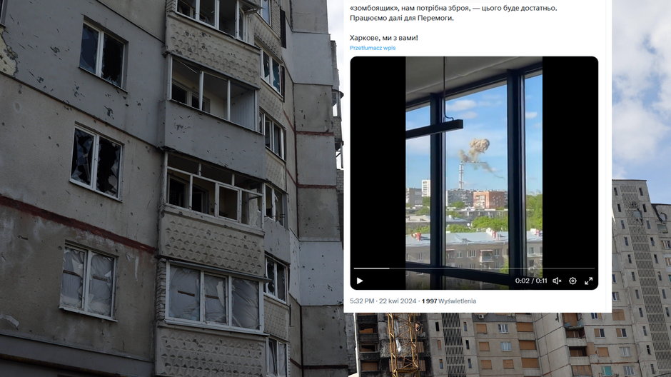 Atak na wieżę telewizyjną w Charkowie