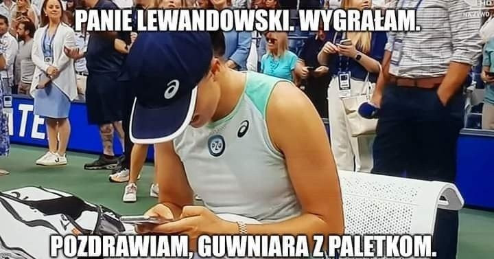 Najlepsze memy z Igą Świątek i Robertem Lewandowskim