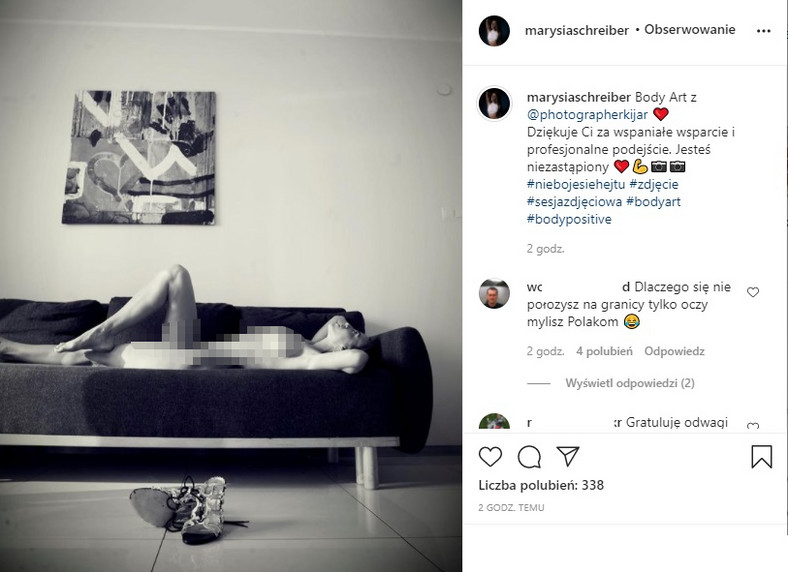 Marianna Schreiber na Instagramie