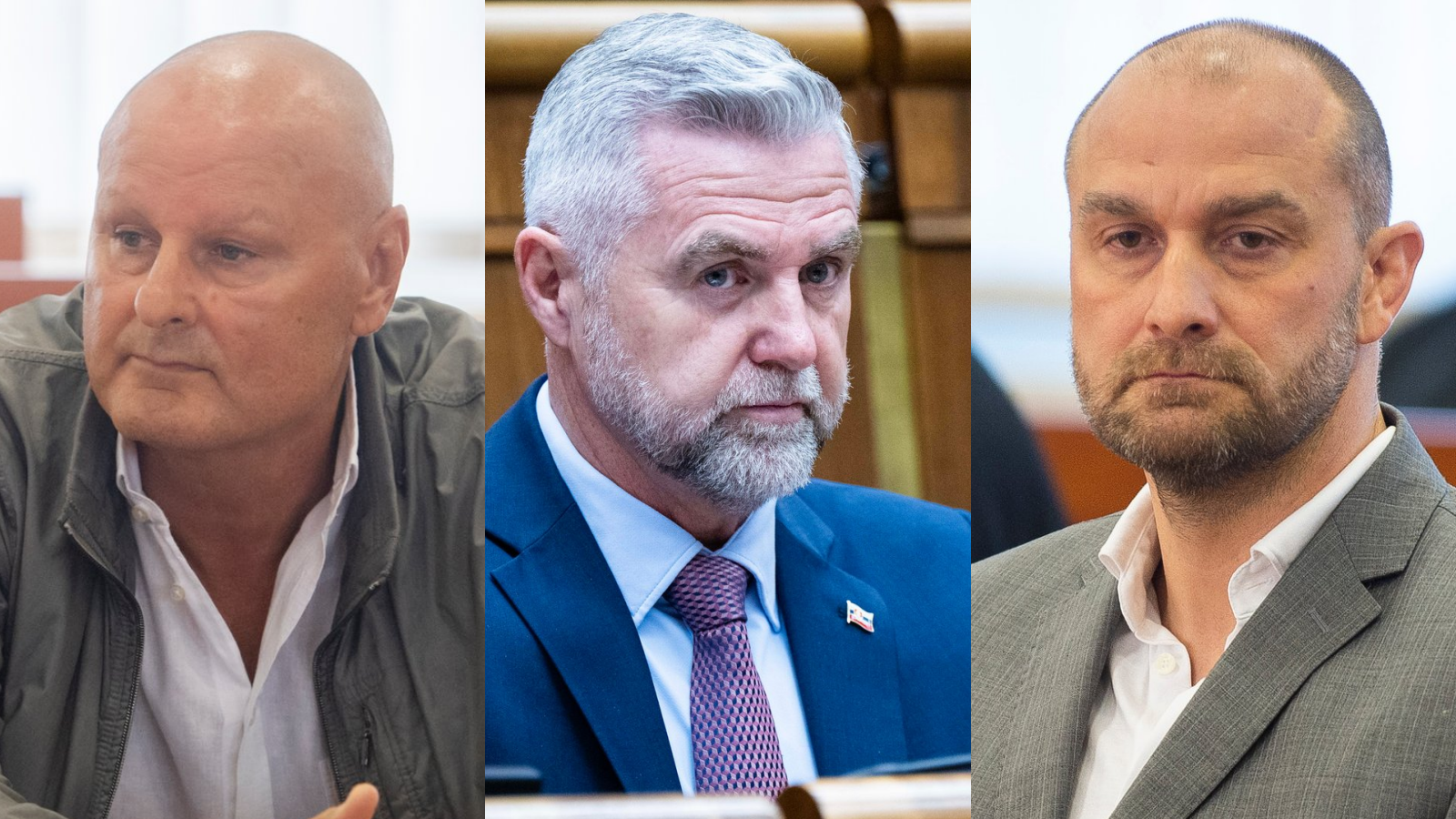 Bernard Slobodník, Tibor Gašpar a Norbert Bödör. 