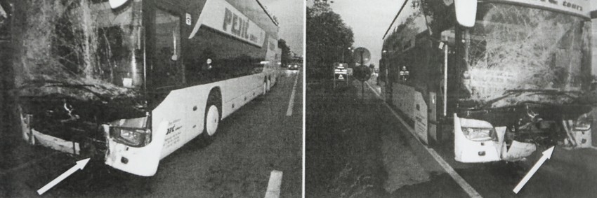 Autobus "Pejić turs" nakon saobraćajne nesreće 