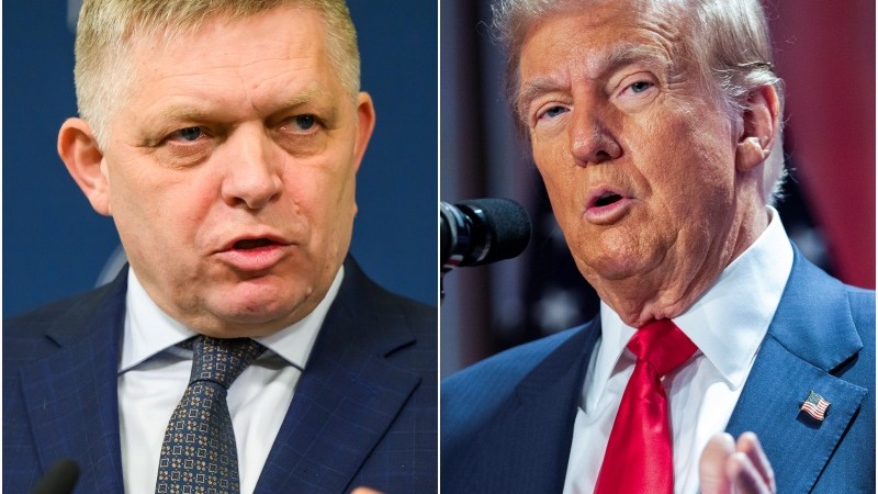 Robert Fico a Donald Trump.