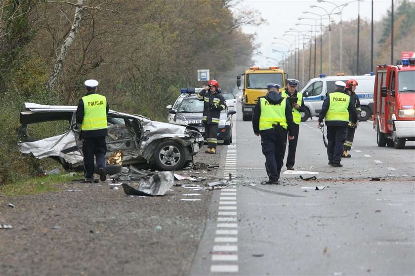 Warszawa, wypadek, ul Czecha, karambol, śmierć