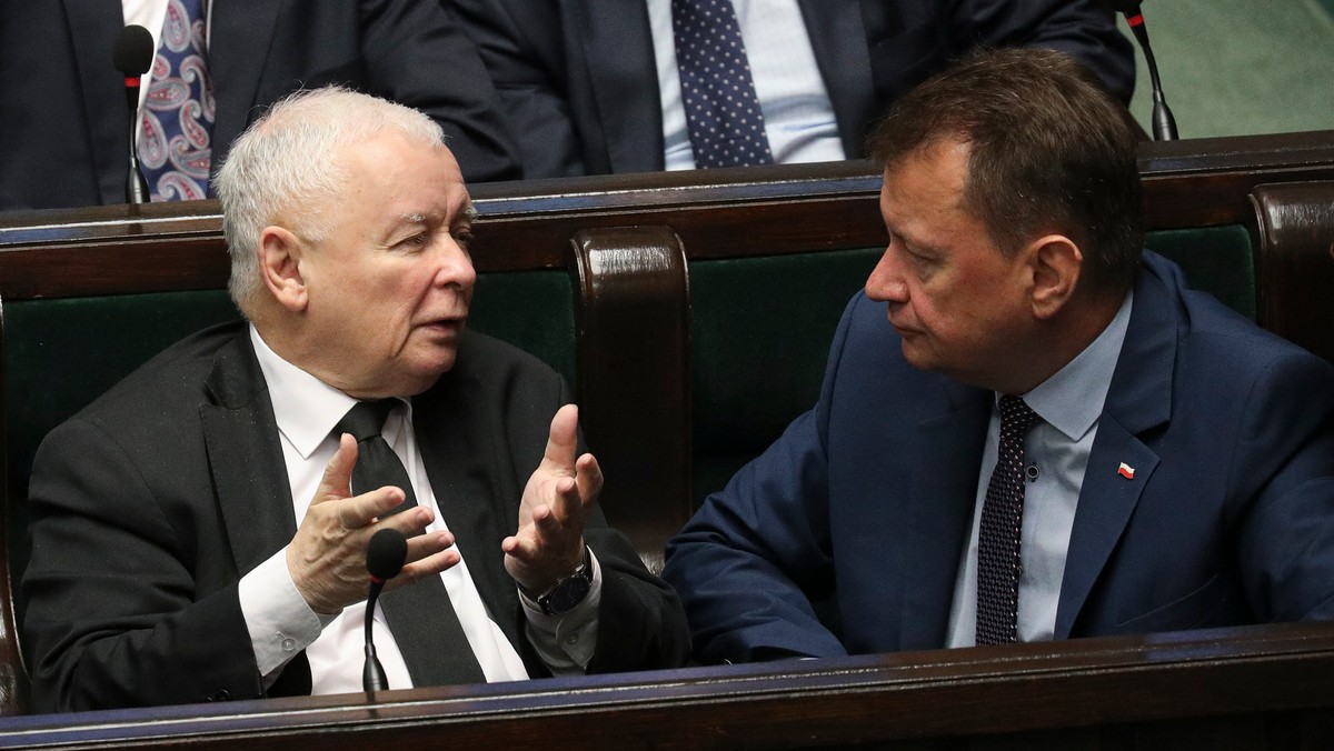 Jarosław Kaczyński i Mariusz Błaszczak