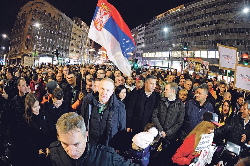 Protest opozicije u Beogradu