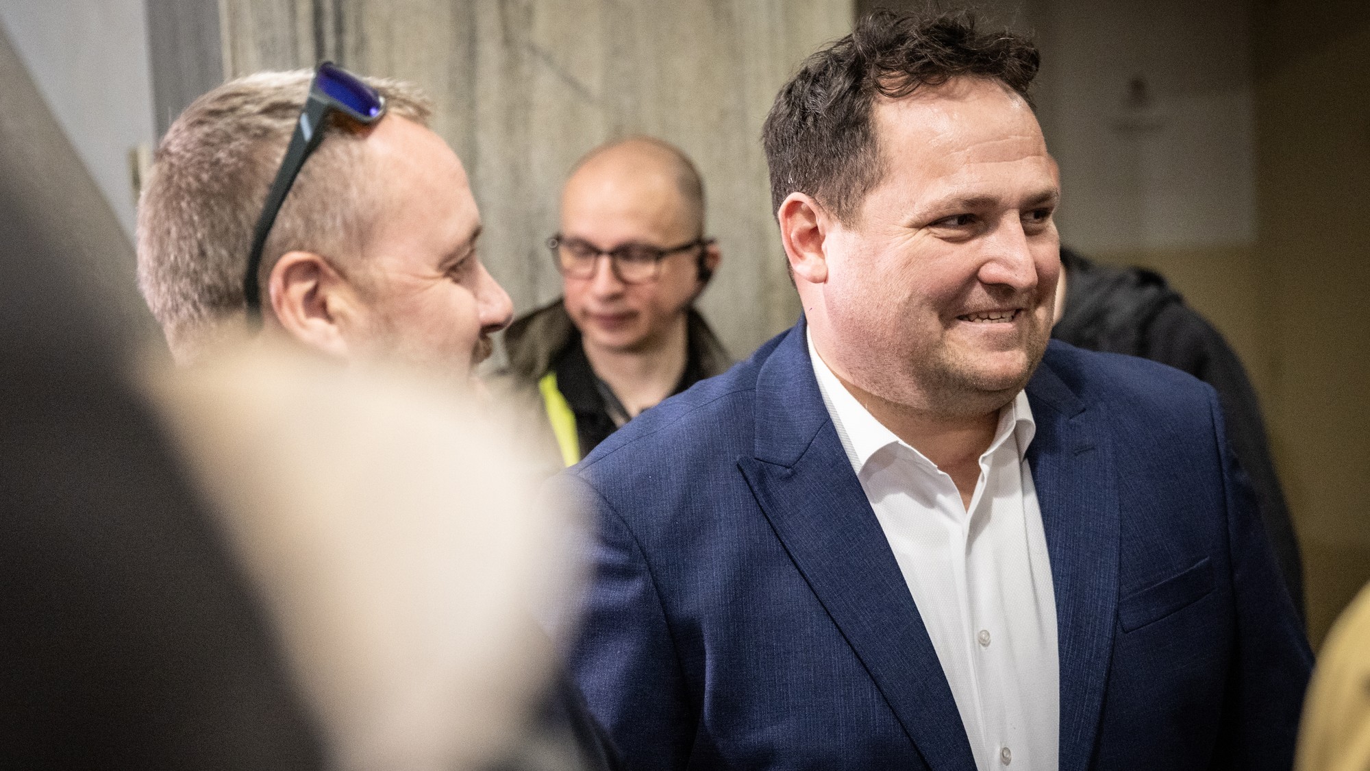 Ján Čurilla a Pavol Ďurka pred pojednávaním na bratislavskom krajskom súde 16.3.2026