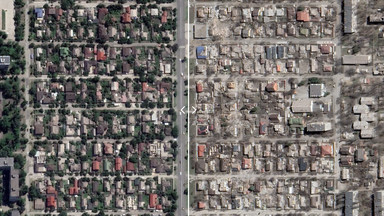 Porównaliśmy zdjęcia satelitarne sprzed i po inwazji Rosji na Ukrainę