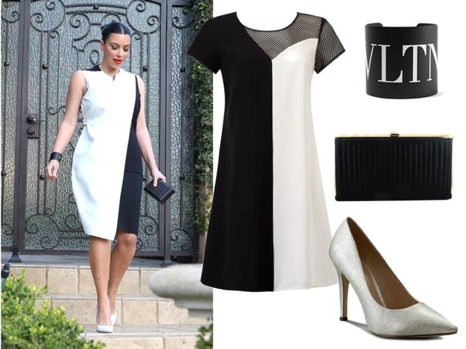 STYLIZACJE sióstr Kardashian: sukienka-Trynite/trynite.pl, buty, torebka-Menbur/menbur.pl, bransoleta-TK Maxx