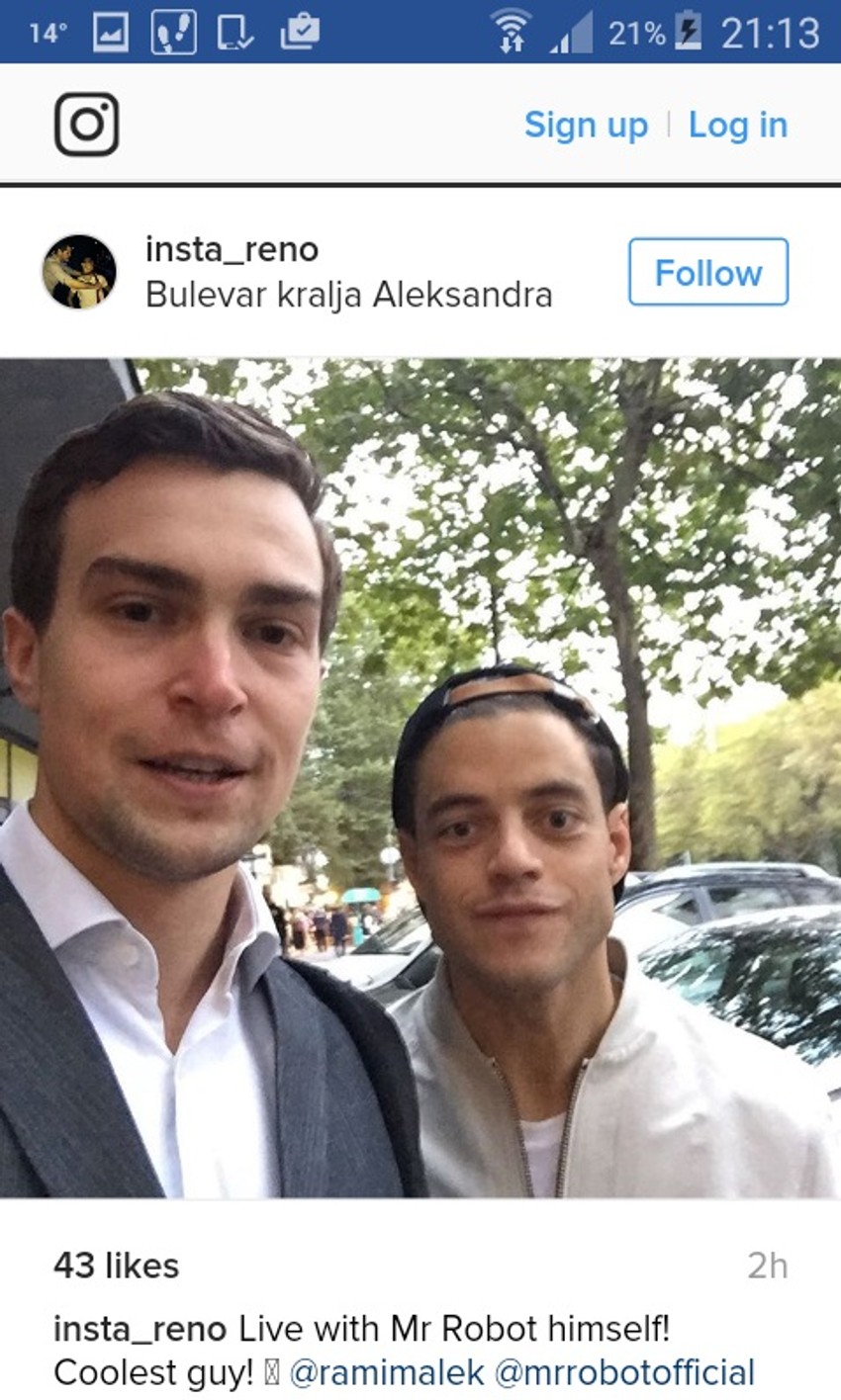 Rami Malek u Beogradu