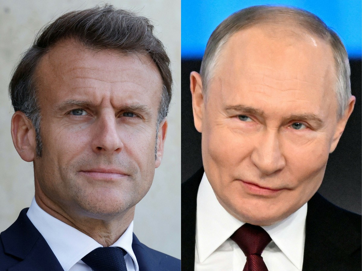 Emmanuel Macron / Władimir Putin