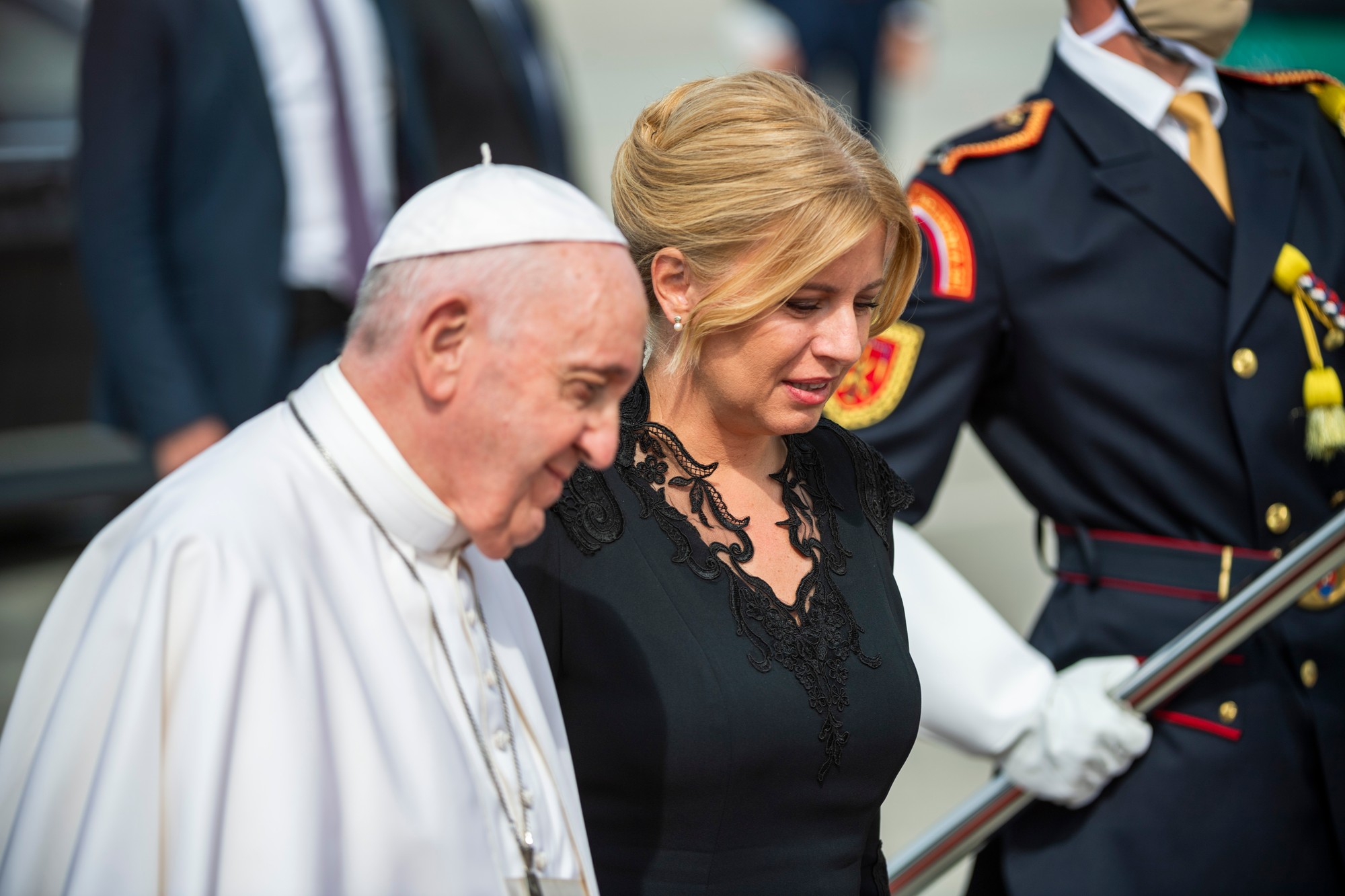 Bývalá prezidentka SR Zuzana Čaputová a pápež František.