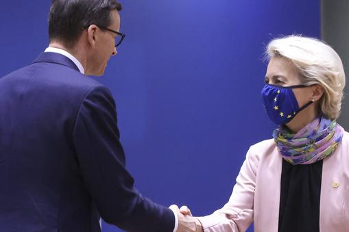 Mateusz Morawiecki i Ursula von der Leyen