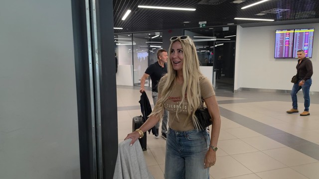 Vesna Đogani na aerodromu