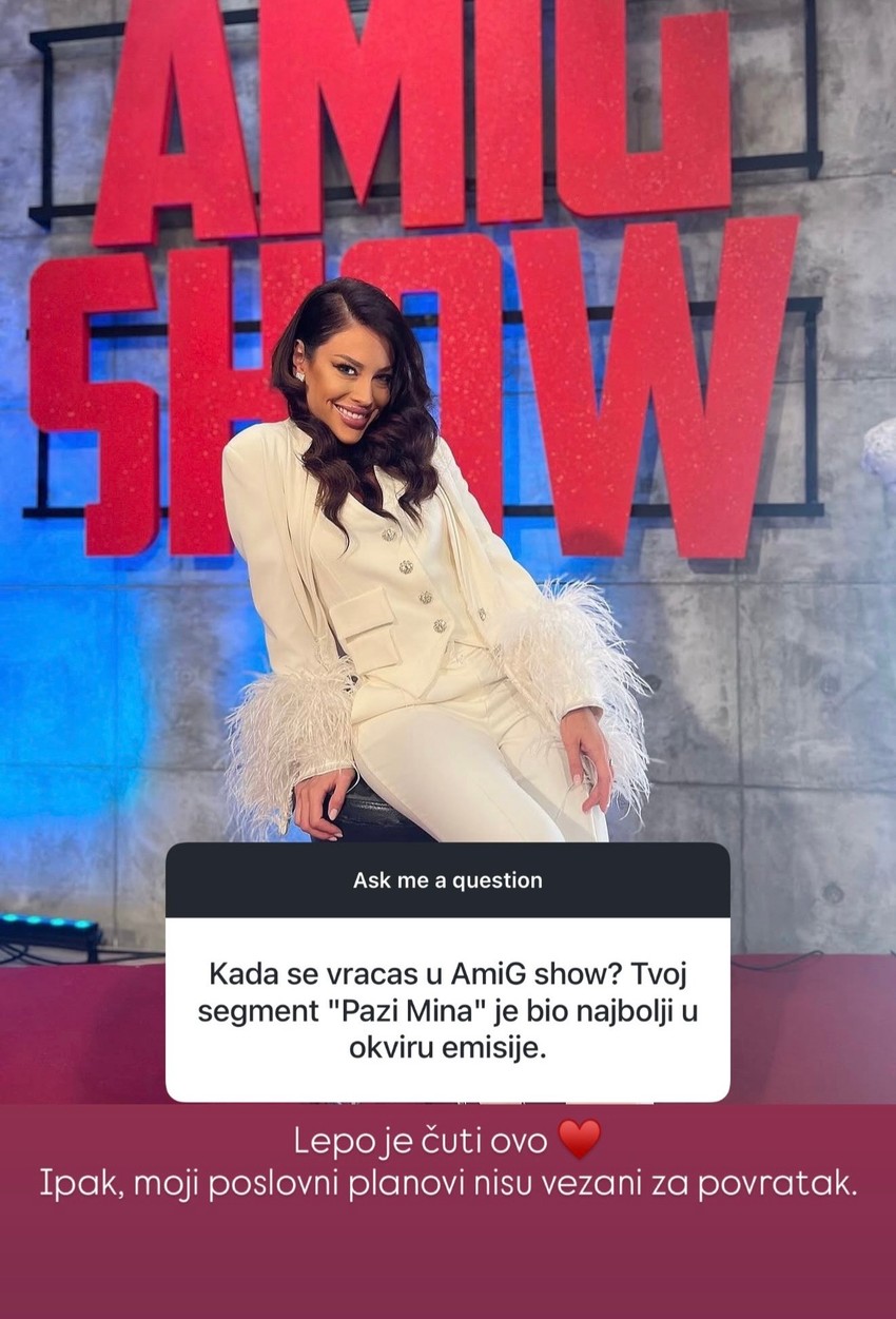 Mina Naumović o povratku u Amidži