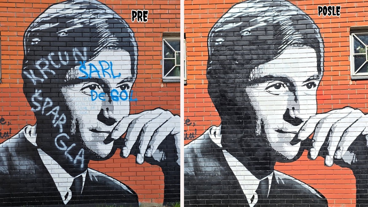 Mural Ljubiši Samardžiću na Voždovcu