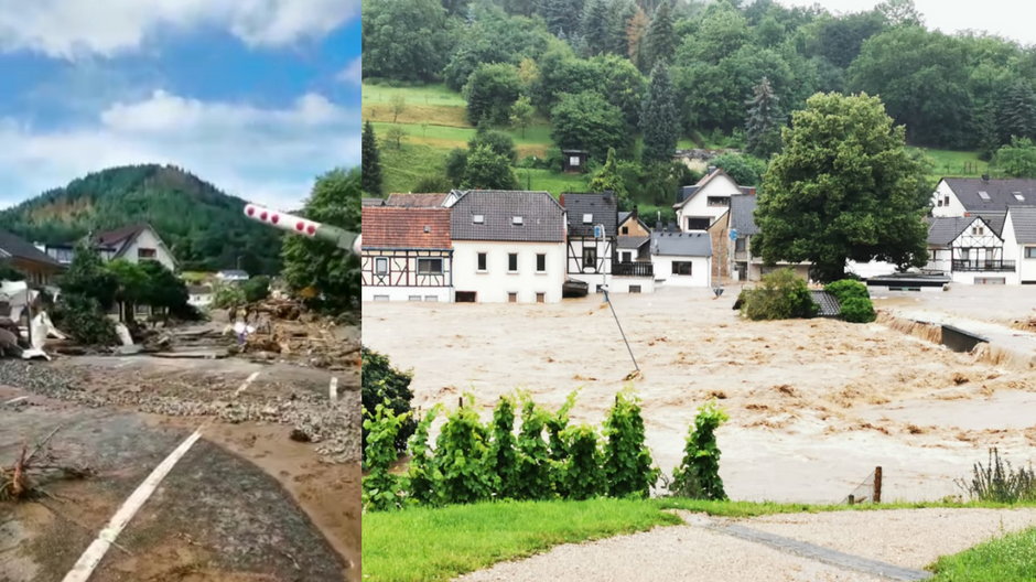 Polka poszkodowana w wyniku powodzi w Niemczech (fot. czytelniczka Onetu)