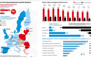 Ile kosztują gospodarkę wypadki drogowe? [MAPA]