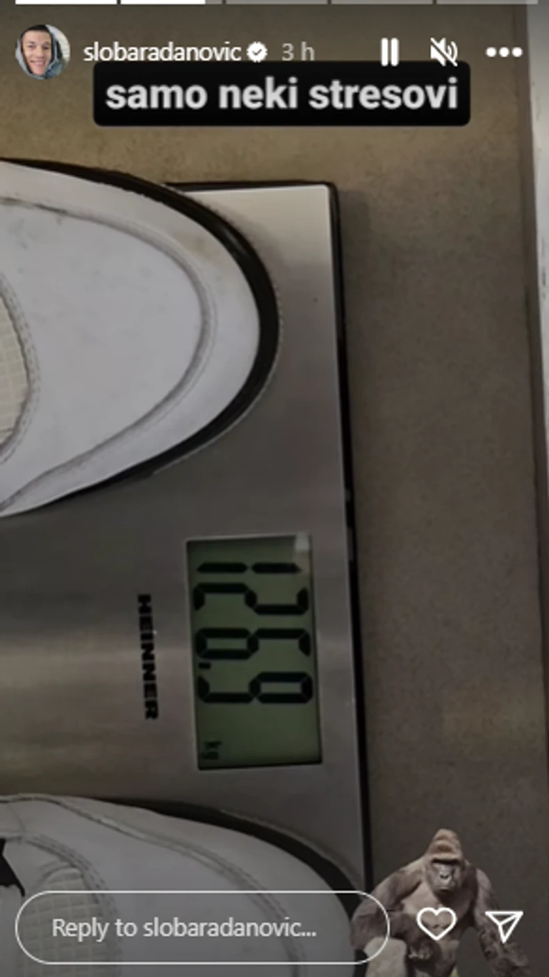 Sloba Radanović pokazao koliko ima kila