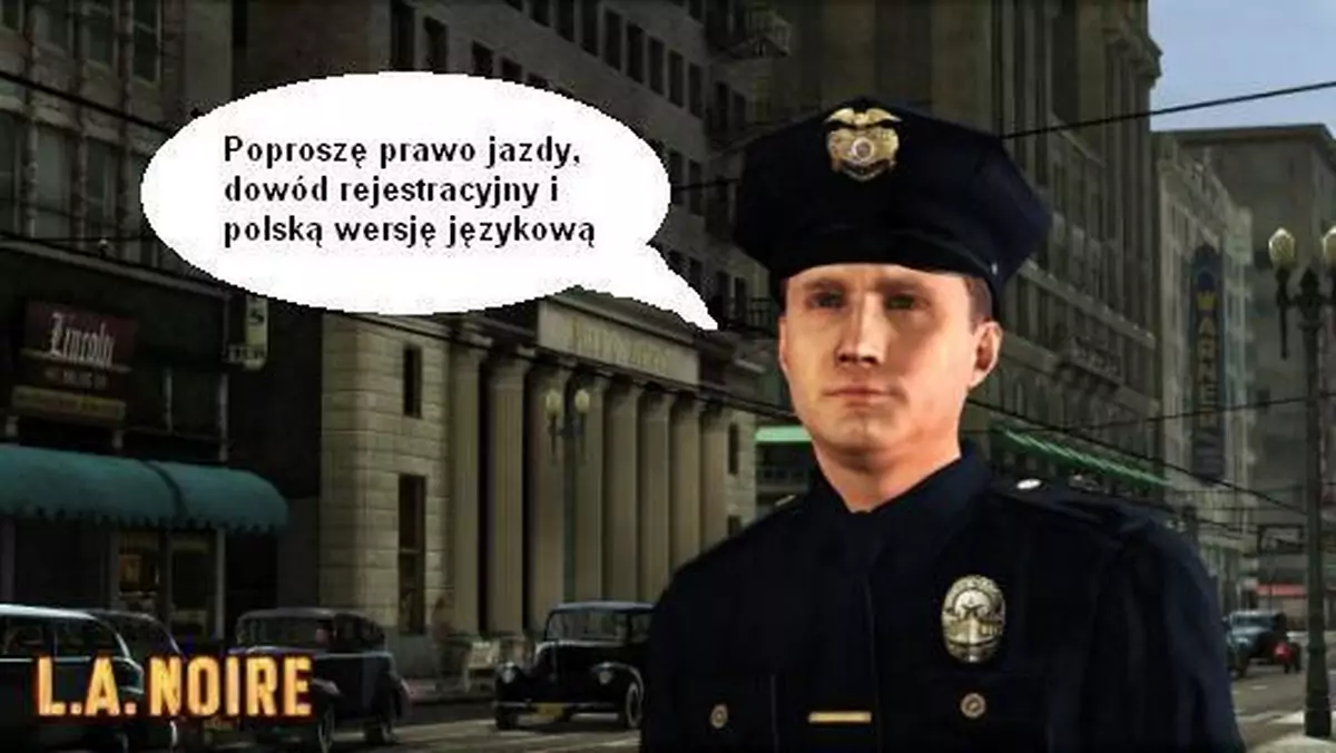 L.A. Noire bez polskiej wersji językowej