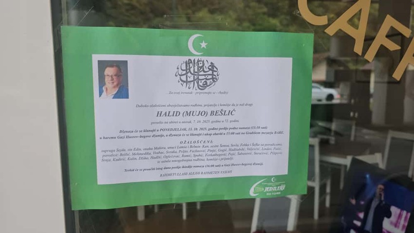 Opraštanje od Halida Beščoća u Sarajevu