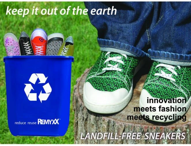 "Cool sneakers 100% recyclable"