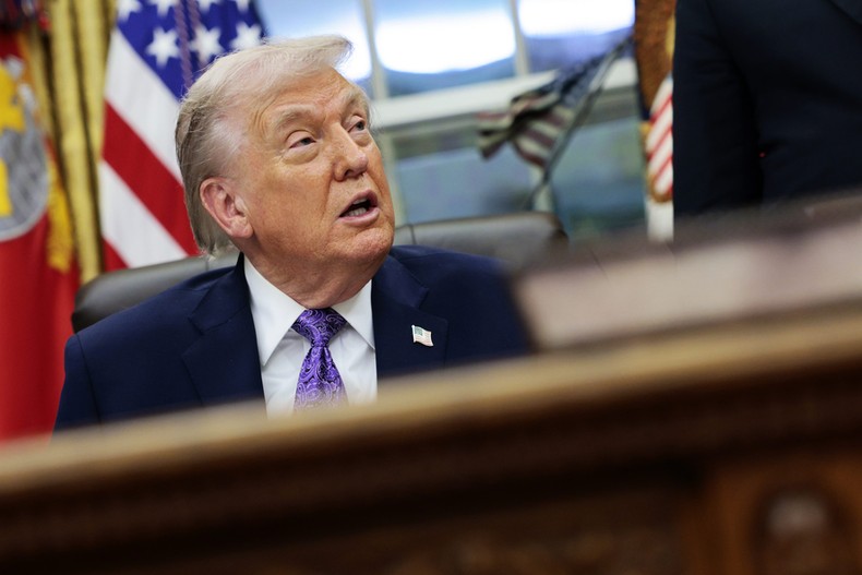 President Donald Trump has prioritised refugee applications from South Africans who claim to face racial persecution.Bloomberg/Getty Images