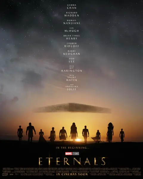 Plakat &quot;Eternals&quot;, nowego filmu Marvela w reżyserii Chloe Zhao