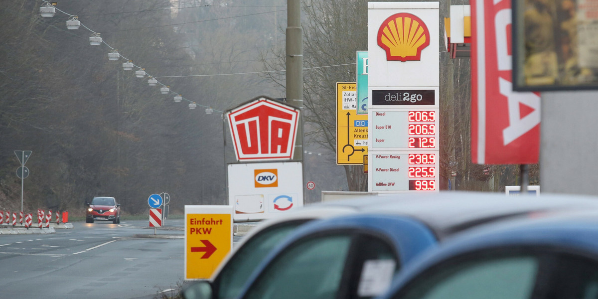 Ceny paliw na stacji w Niemczech w marcu tego roku.