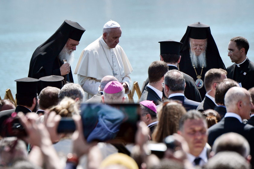 Wizyta papieża Franciszka na wyspie Lesbos