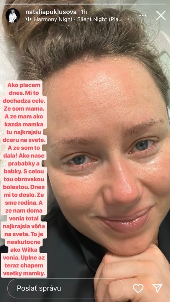 Šťastná mamina Natália Puklušová.