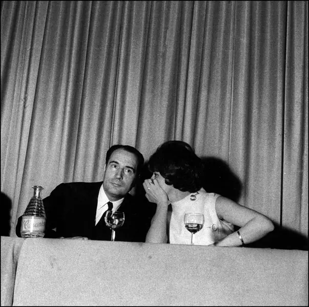 Francois Mitterrand i Gisele Halimi, 1968/Fot. East News