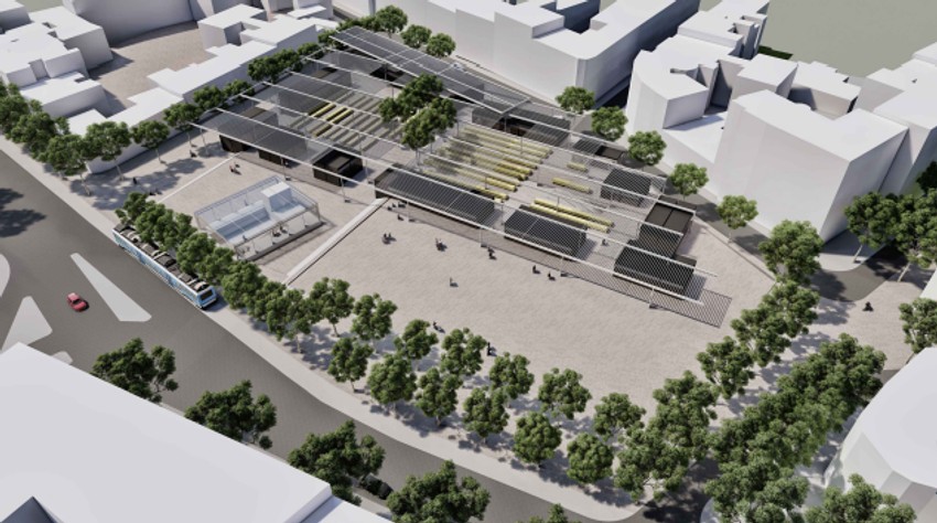 Metro stanica Skadarlija kod pijace Bajloni