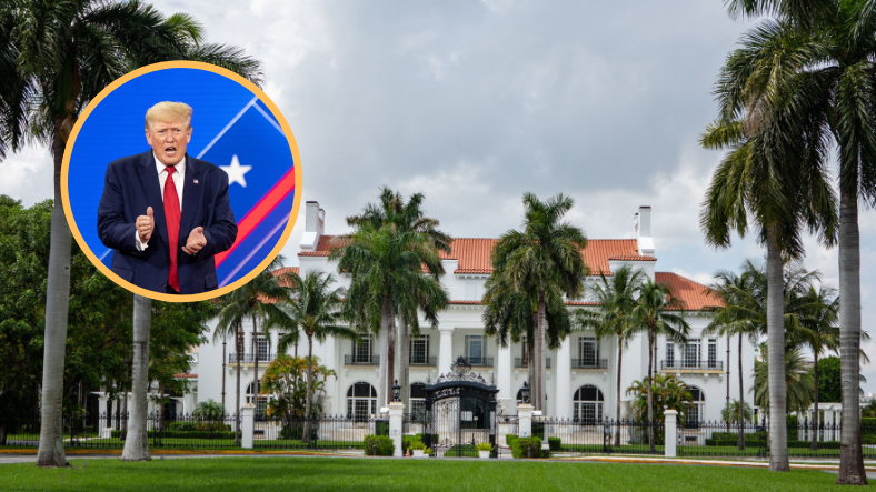 Agenci FBI przeszukali posiadłość byłego prezydenta USA Donalda Trumpa w Plam Beach na Florydzie (Shutterstock/lev radin)