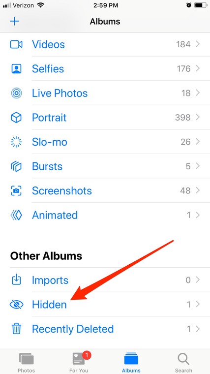 how to hide photos iphone 2 