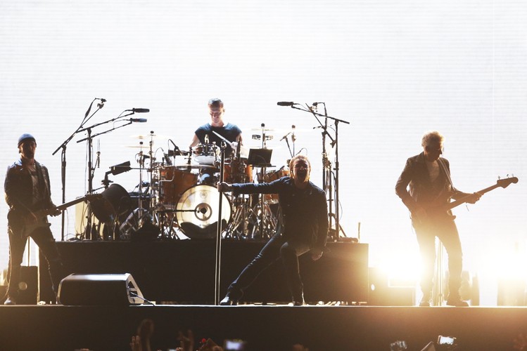 U2 podczas trasy 'The Joshua Tree 2017' - koncert w Santiago de Chile 14.10.2017