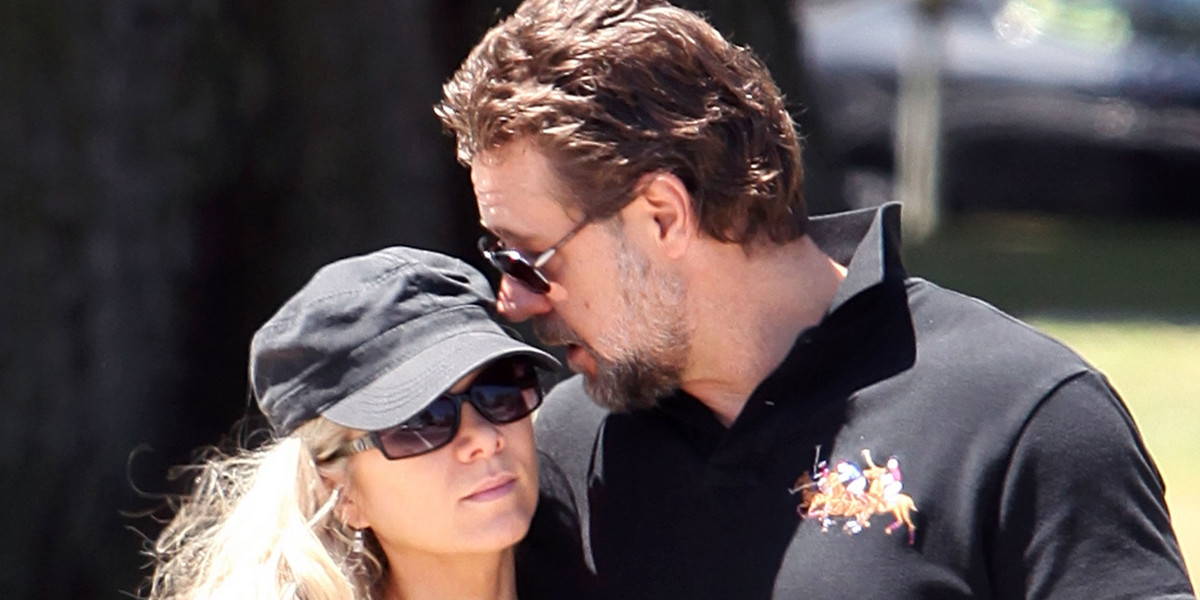 Russell Crowe z żoną Danielle Spencer