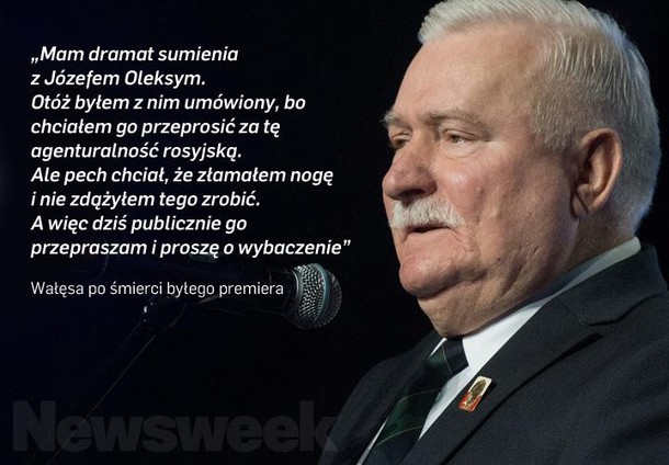 Józef Oleksy Lech Wałęsa polityka SLD