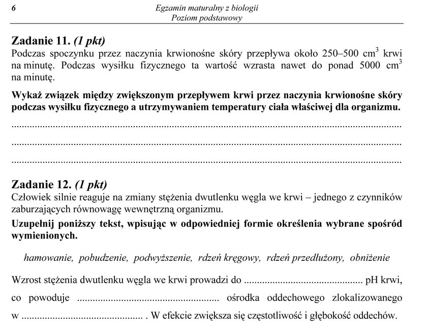 Matura z biologii