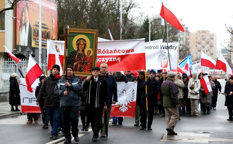 Protest przed siedzibą 'GW'