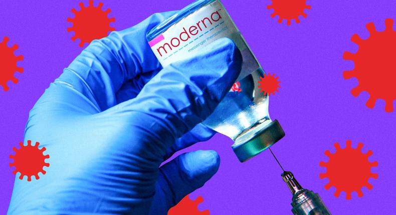 In the UK frontline workers are expected to be first in line to receive the Moderna vaccine.